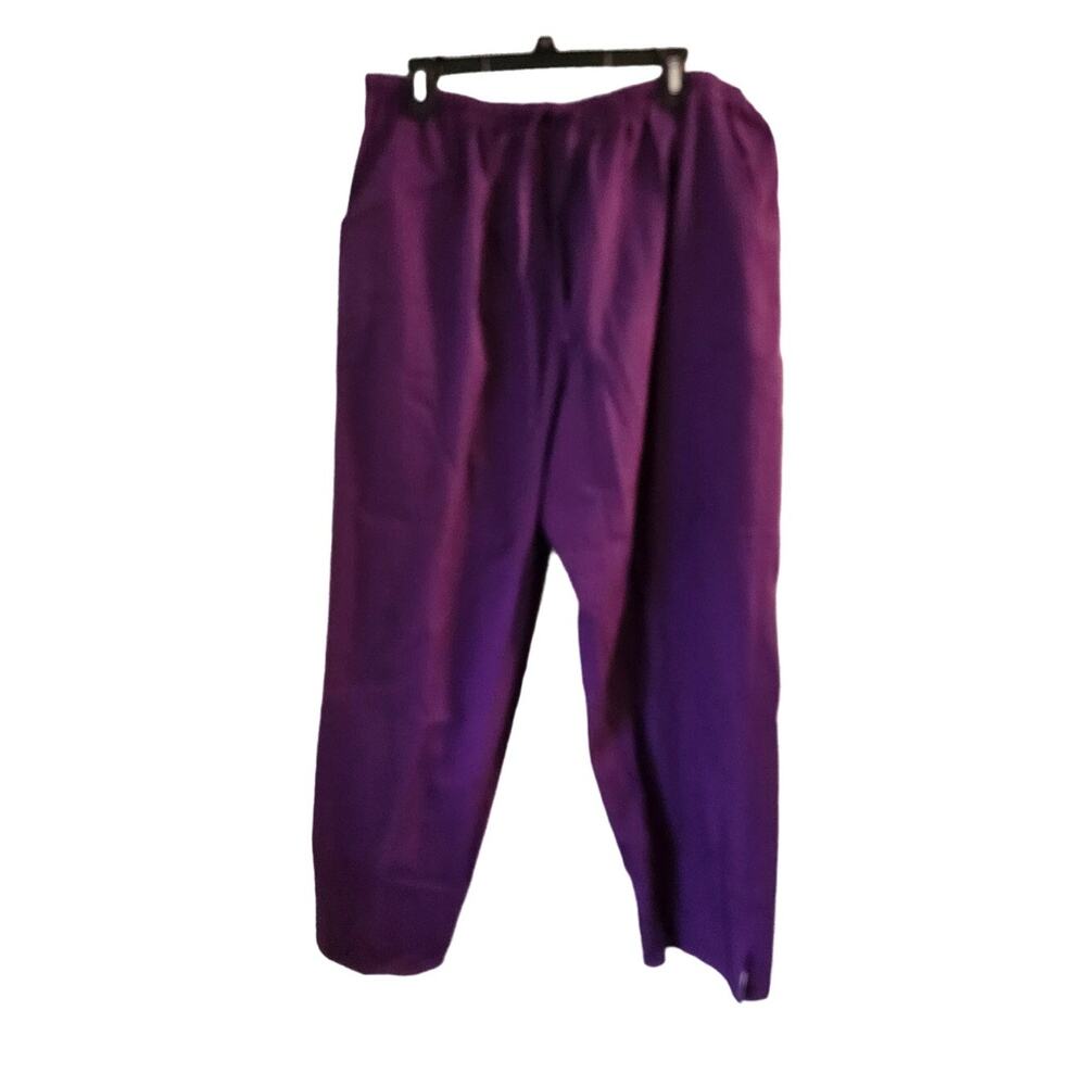 iLIAD usa XXL Comfortable Casual Loungewear Purple Cotton Blend Pants 2X
